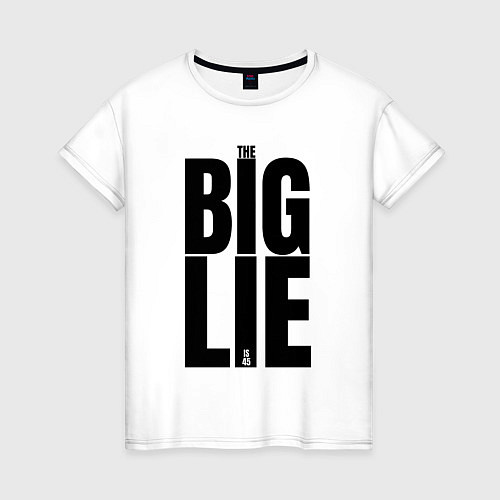 Женская футболка Большая маленькая ложь логотип / Белый – фото 1