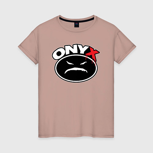 Женская футболка Onyx - black logo / Пыльно-розовый – фото 1