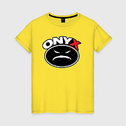 Женская футболка Onyx - black logo