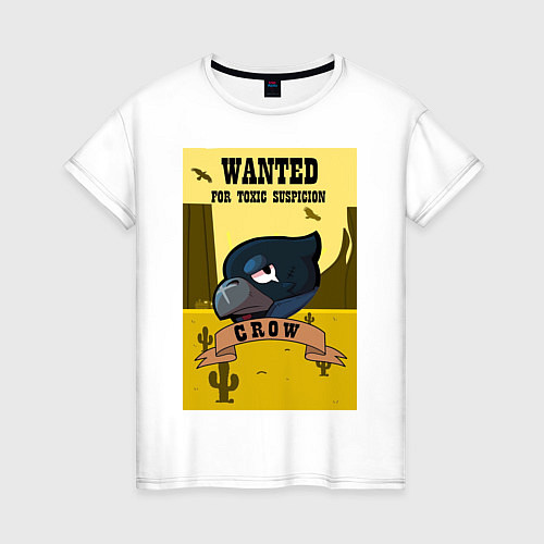 Женская футболка Wanted Crow / Белый – фото 1