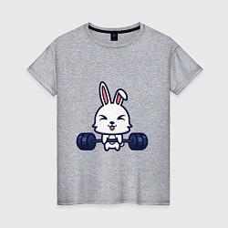 Женская футболка Кролик атлет