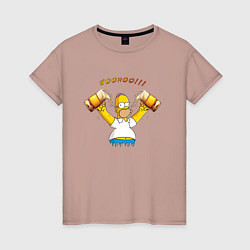 Женская футболка Homer & Beer