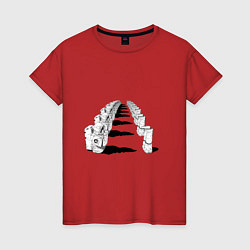 Женская футболка Человек бензопила - Космонавты