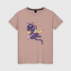 Женская футболка The Moon Cat