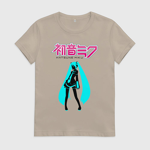 Женская футболка Вокалоид Хацуне Мику / Миндальный – фото 1