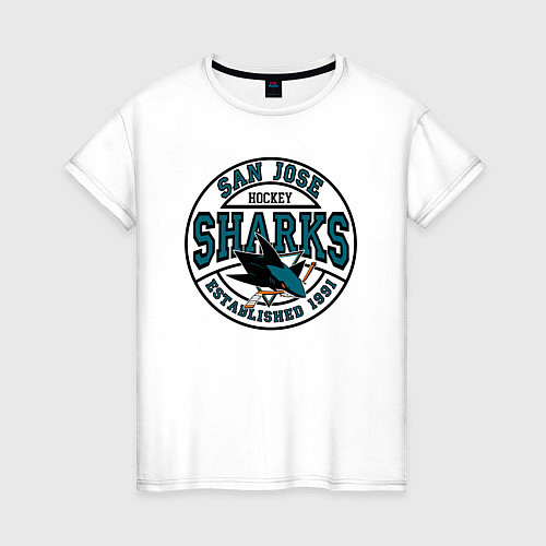 Женская футболка San Jose Sharks / Белый – фото 1