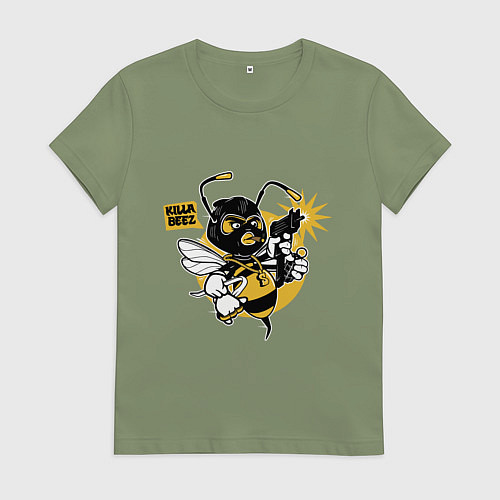 Женская футболка Wu - killa beez / Авокадо – фото 1
