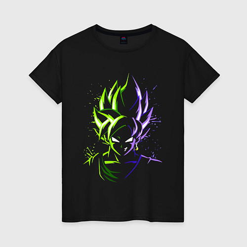 Женская футболка Гоку Сон - Жемчуг Дракона / Черный – фото 1