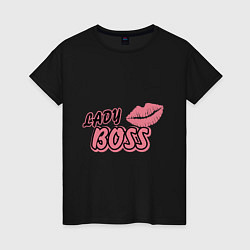 Женская футболка Lady boss lips