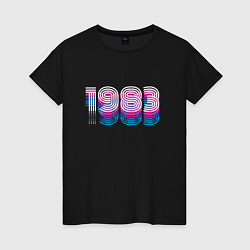 Женская футболка 1983 год ретро неон