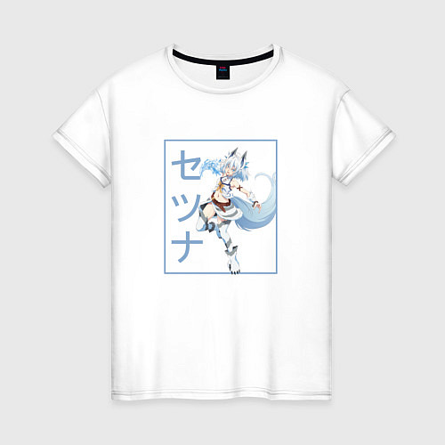 Женская футболка Красотка Сэцуна / Белый – фото 1