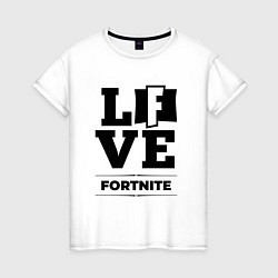 Женская футболка Fortnite love classic