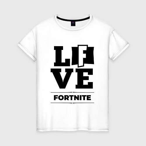 Женская футболка Fortnite love classic / Белый – фото 1