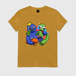 Женская футболка Персонажи игры Радужные друзья