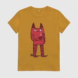 Женская футболка Кот босс