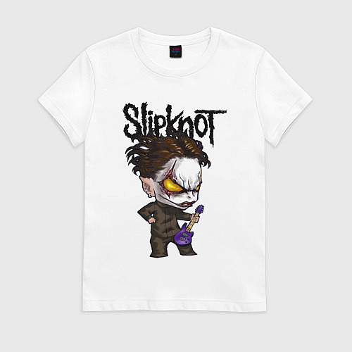 Женская футболка Slipknot - art / Белый – фото 1