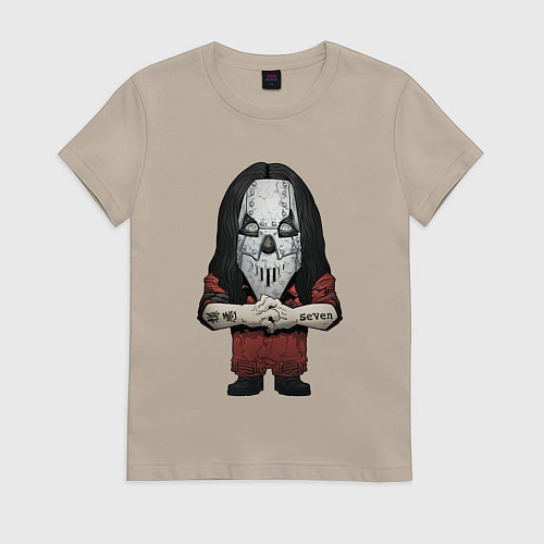 Женская футболка Seven slipknot / Миндальный – фото 1