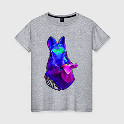 Женская футболка Год синего кролика