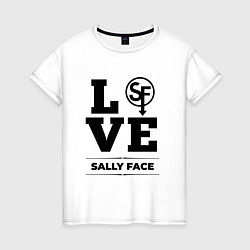 Футболка хлопковая женская Sally Face love classic, цвет: белый
