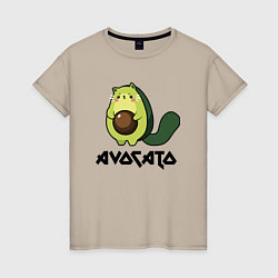 Женская футболка Avocado - AvoCATo - Joke