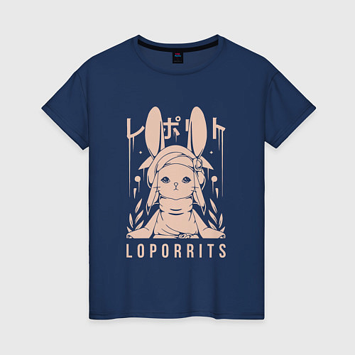 Женская футболка Loporrits Moon Tribe / Тёмно-синий – фото 1