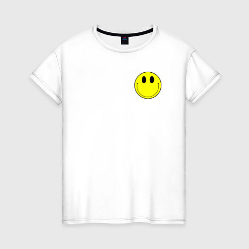 Женская футболка Smile dark smile / Белый – фото 1