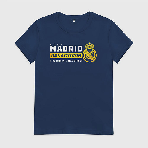 Женская футболка Real Madrid galacticos / Тёмно-синий – фото 1