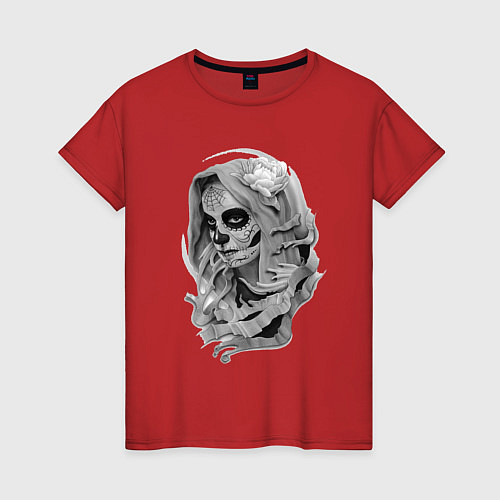 Женская футболка Призрачная женщина / Красный – фото 1