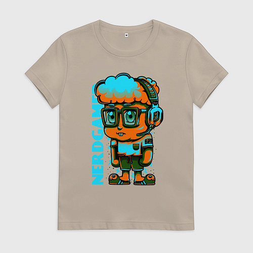 Женская футболка Нерогеймер / Миндальный – фото 1