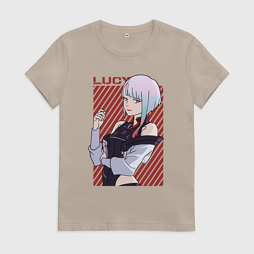 Женская футболка Милая Люси / Миндальный – фото 1