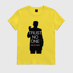 Женская футболка X files - курильщик