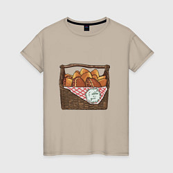 Женская футболка Корзина с пирожками