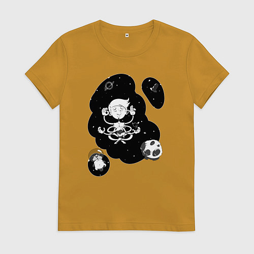 Женская футболка Гармония / Горчичный – фото 1