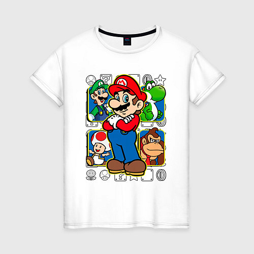 Женская футболка Супер Марио / Белый – фото 1