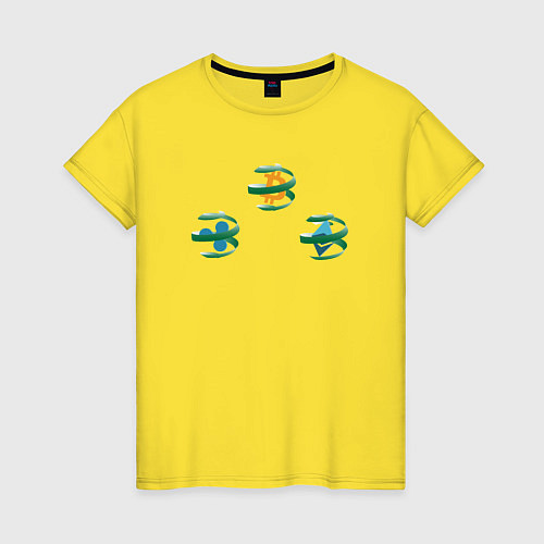 Женская футболка New Years Cryptocurrency / Желтый – фото 1