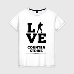 Женская футболка Counter Strike love classic