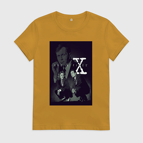 Женская футболка X poster / Горчичный – фото 1