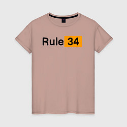 Женская футболка Rule 34