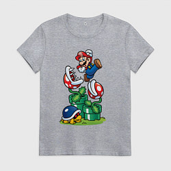 Женская футболка Ретро Марио