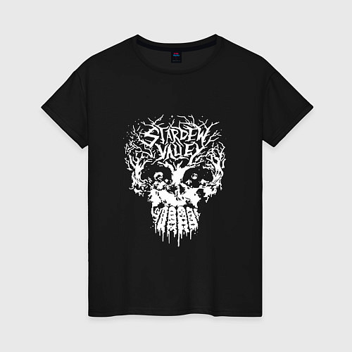 Женская футболка Skulldew Valley Tee / Черный – фото 1