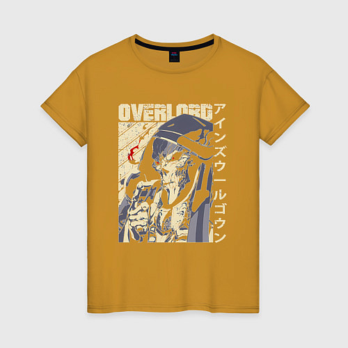 Женская футболка Оверлорд Момонга / Горчичный – фото 1