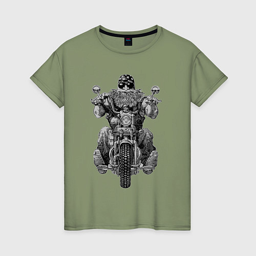 Женская футболка Ride biker / Авокадо – фото 1