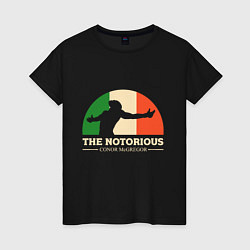 Футболка хлопковая женская The Notorious, цвет: черный