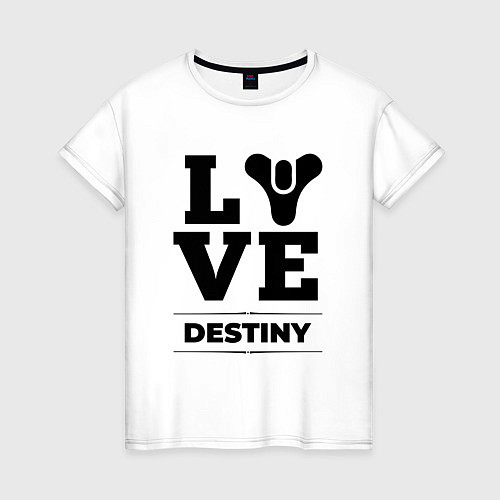 Женская футболка Destiny love classic / Белый – фото 1