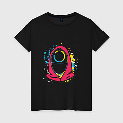 Женская футболка Squid game colors