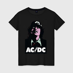 Женская футболка Angus young - ACDC