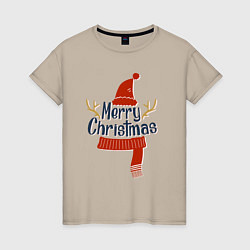 Женская футболка 2023 Merry Christmas