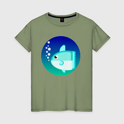 Женская футболка Луна-рыба