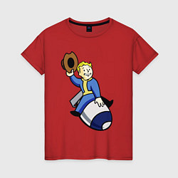 Женская футболка Vault boy - bomb rider