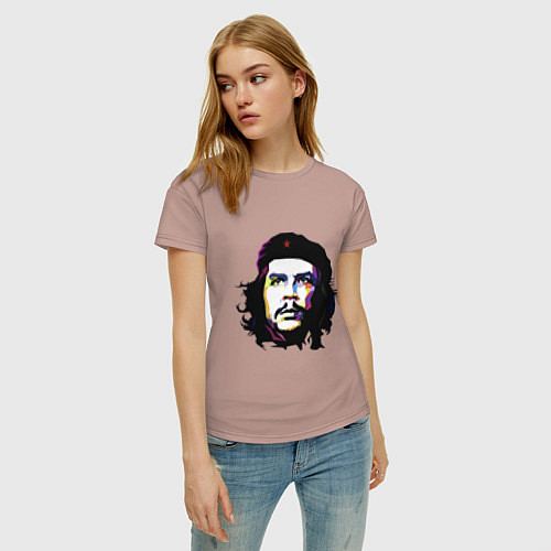 Женская футболка Coloured Che / Пыльно-розовый – фото 3